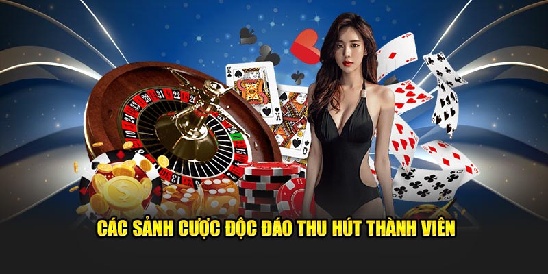 Các sảnh cược độc đáo thu hút thành viên 